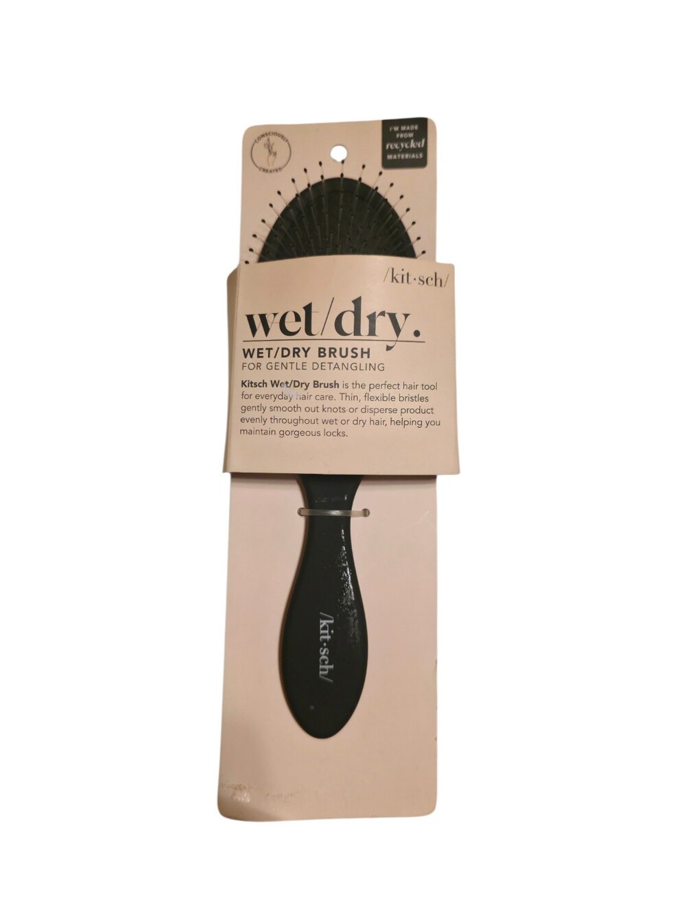Kitsch Wet/Dry Detangling Brush - Black